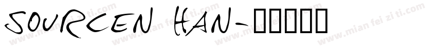 sourcen han字体转换